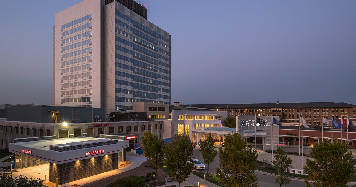 Edward Hines Jr. VA Hospital Building 200 Façade Completed Epstein